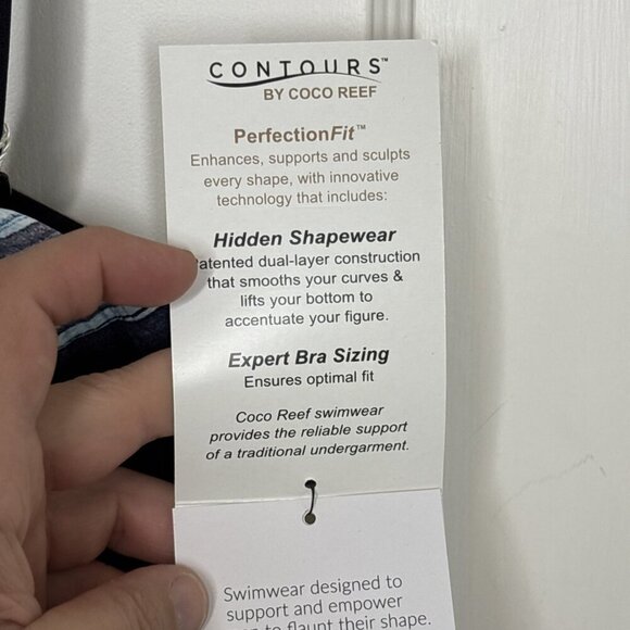 Contours by CoCo Reef NWT One Piece ShapeMaker Bra Sized Bathingsuit Size 10/34C - Picture 8 of 9